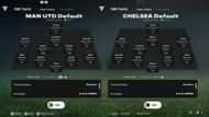 Man United and Chelsea preset tactics in EA FC 25 (Image via EA Sports)